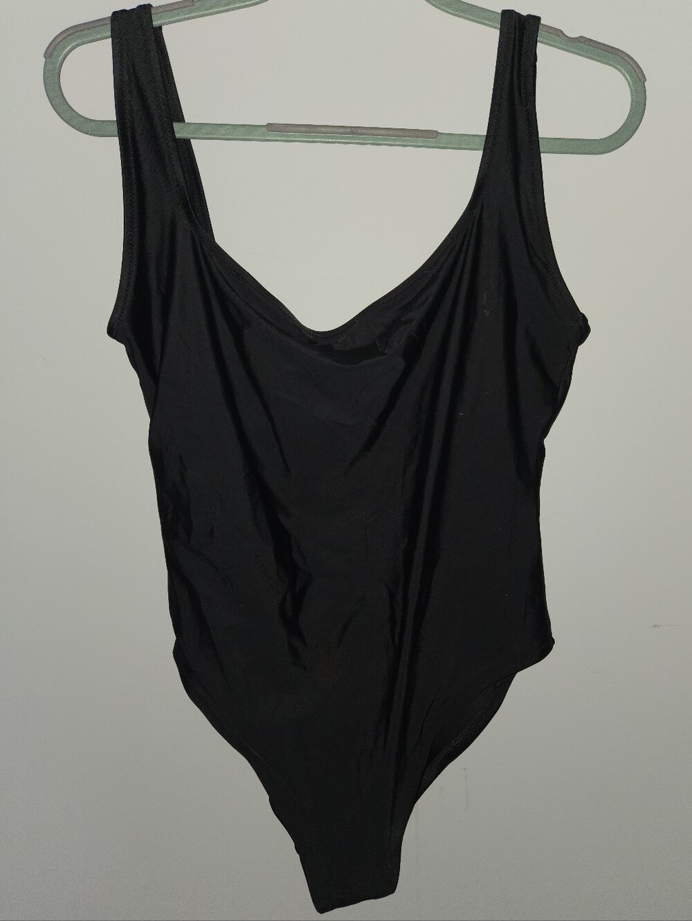 NWT Madewell Classic Black Scoop One-Piece Swimsuit